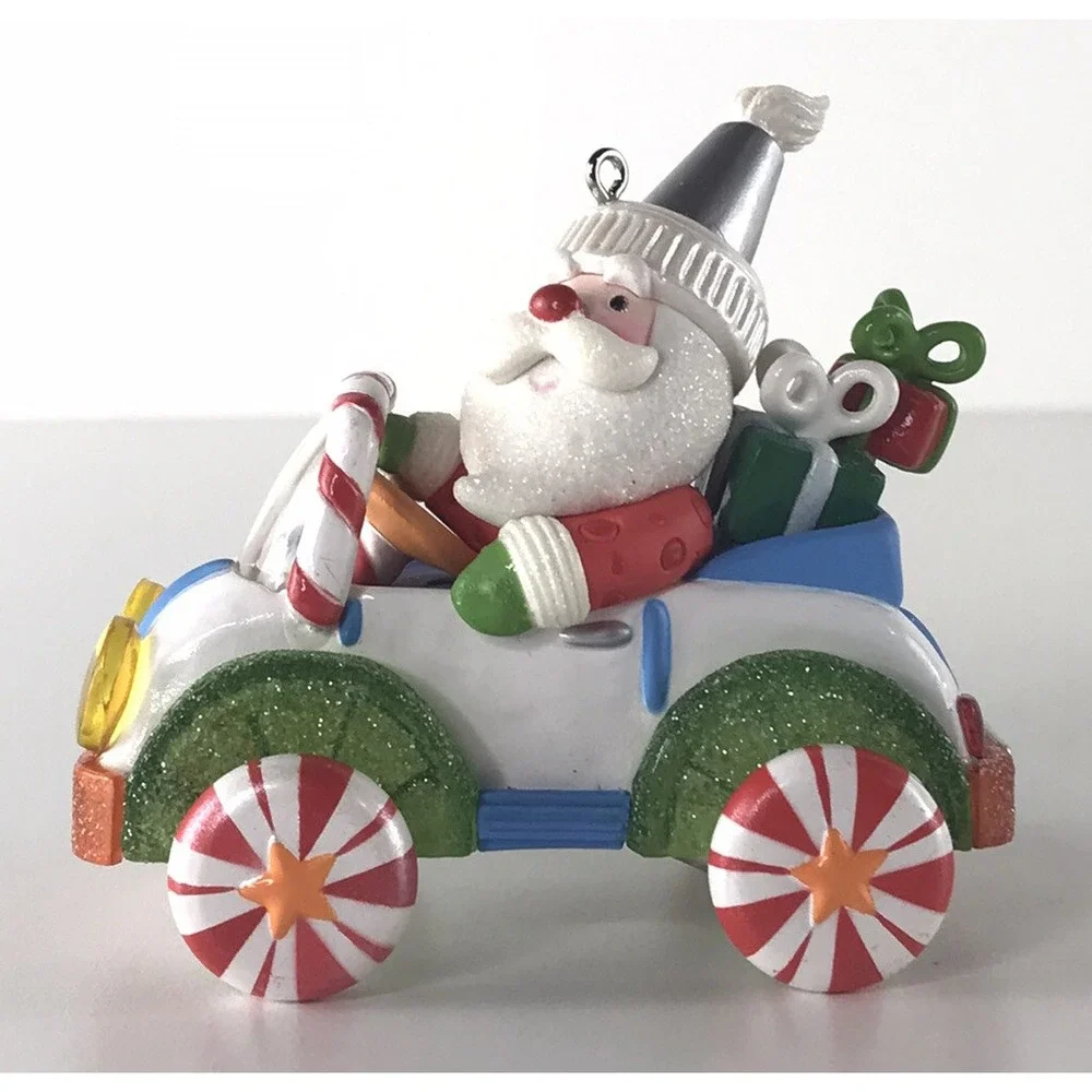 Hallmark Keepsake Ornament 2007 Santas Sweet Ride Light 1 In Series Candy‎ Baker
